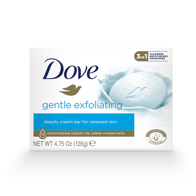 Dove Beauty Bar Soap Gentle Exfoliating